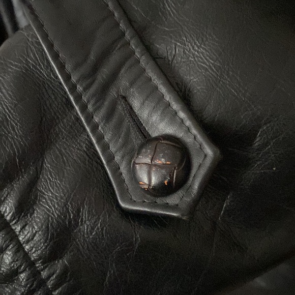Mens vintage leather jacket - Picture 2 of 7